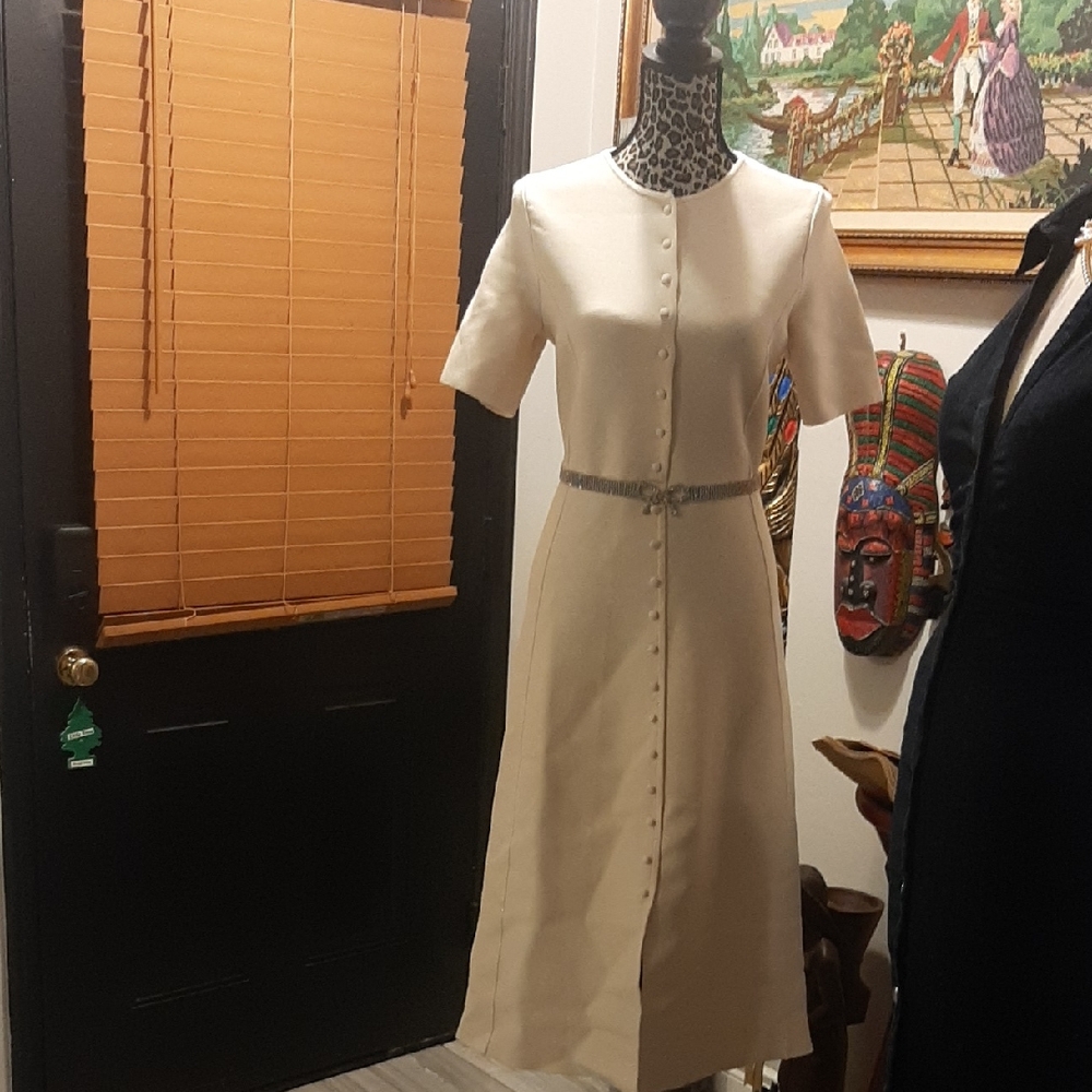 Zara Collection Gucci Vibe Elegant Cream Women's Dress